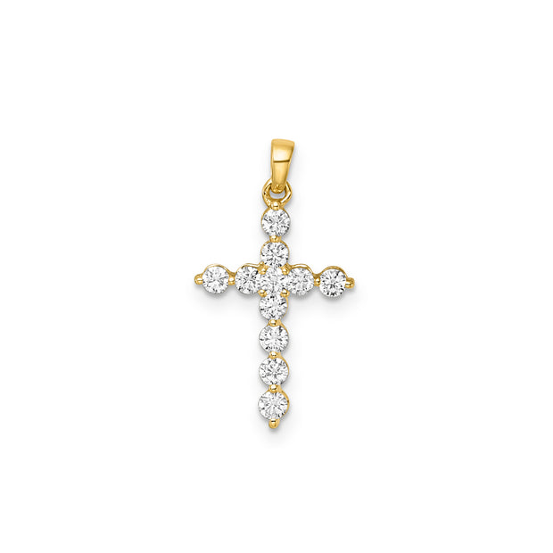 0.40ct Lab Grown Diamond Pendant in 9K Yellow Gold | The Jewellery Boutique