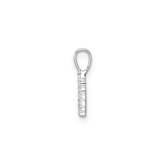 0.14ct Lab Grown Diamond Pendant in 9K White Gold | The Jewellery Boutique