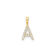 0.14ct Lab Grown Diamond Pendant in 9K Yellow Gold | The Jewellery Boutique