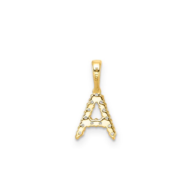 0.14ct Lab Grown Diamond Pendant in 9K Yellow Gold | The Jewellery Boutique