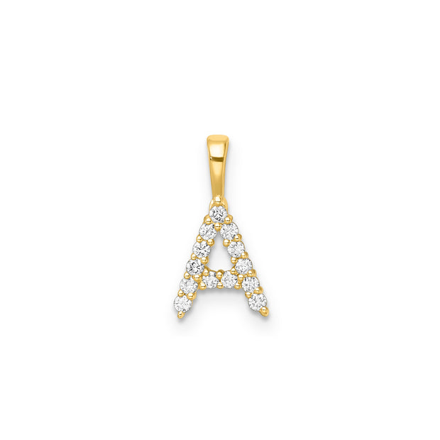 0.14ct Lab Grown Diamond Pendant in 9K Yellow Gold | The Jewellery Boutique