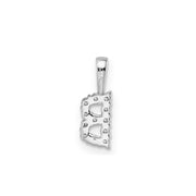 0.12ct Lab Grown Diamond Pendant in 9K White Gold | The Jewellery Boutique