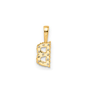 0.12ct Lab Grown Diamond Pendant in 9K Yellow Gold | The Jewellery Boutique