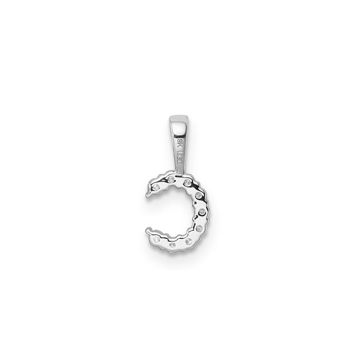 0.09ct Lab Grown Diamond Pendant in 9K White Gold | The Jewellery Boutique