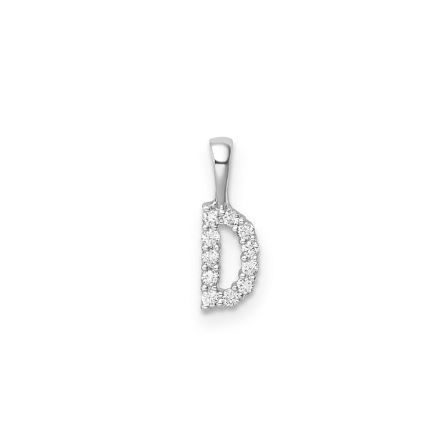 0.10ct Lab Grown Diamond Pendant in 9K White Gold | The Jewellery Boutique