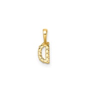 0.10ct Lab Grown Diamond Pendant in 9K Yellow Gold | The Jewellery Boutique