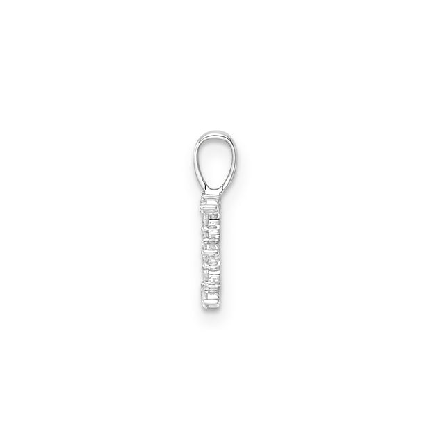 0.14ct Lab Grown Diamond Pendant in 9K White Gold | The Jewellery Boutique