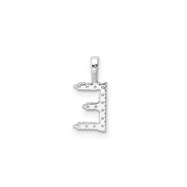 0.14ct Lab Grown Diamond Pendant in 9K White Gold | The Jewellery Boutique