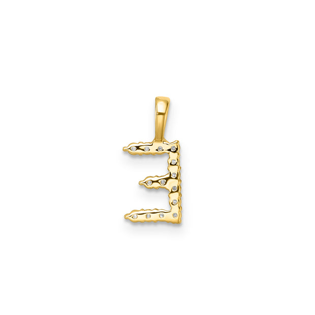 0.14ct Lab Grown Diamond Pendant in 9K Yellow Gold | The Jewellery Boutique