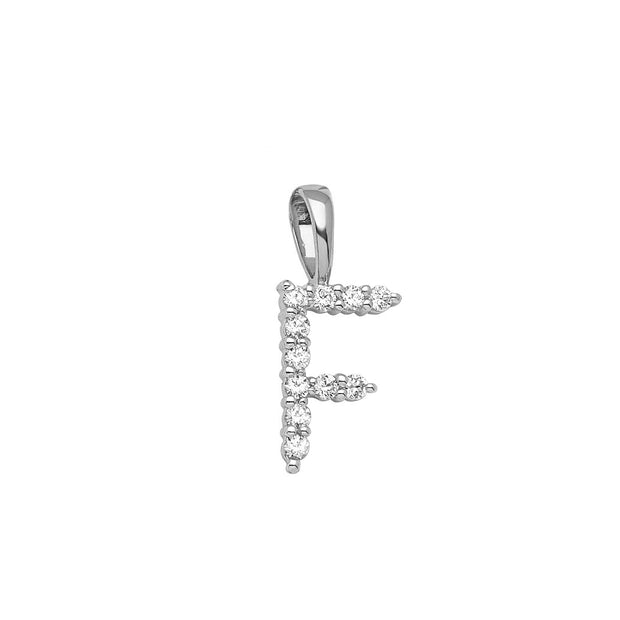 0.11ct Lab Grown Diamond Pendant in 9K White Gold | The Jewellery Boutique