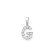 0.12ct Lab Grown Diamond Pendant in 9K White Gold | The Jewellery Boutique