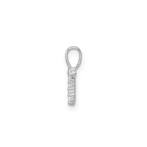 0.12ct Lab Grown Diamond Pendant in 9K White Gold | The Jewellery Boutique