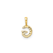 0.12ct Lab Grown Diamond Pendant in 9K Yellow Gold | The Jewellery Boutique