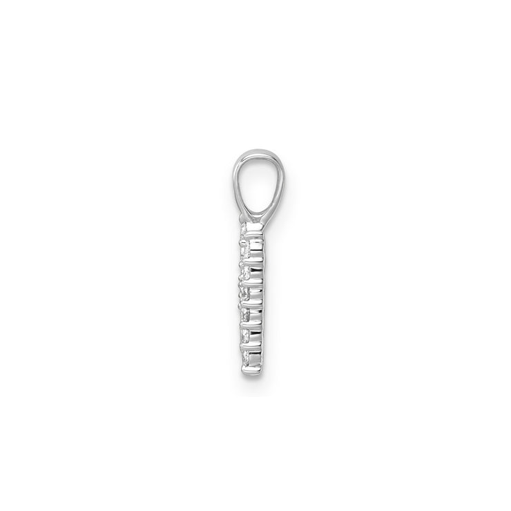 0.15ct Lab Grown Diamond Pendant in 9K White Gold | The Jewellery Boutique