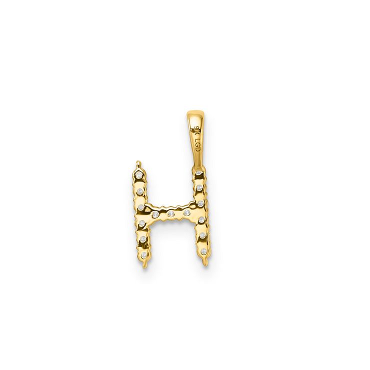 0.15ct Lab Grown Diamond Pendant in 9K Yellow Gold | The Jewellery Boutique