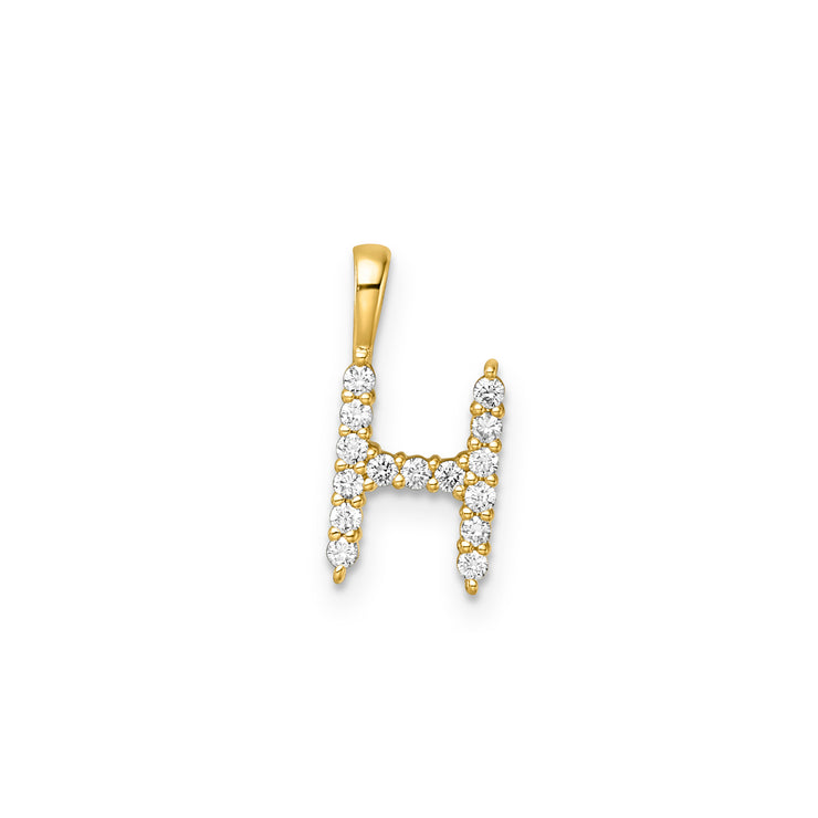 0.15ct Lab Grown Diamond Pendant in 9K Yellow Gold | The Jewellery Boutique