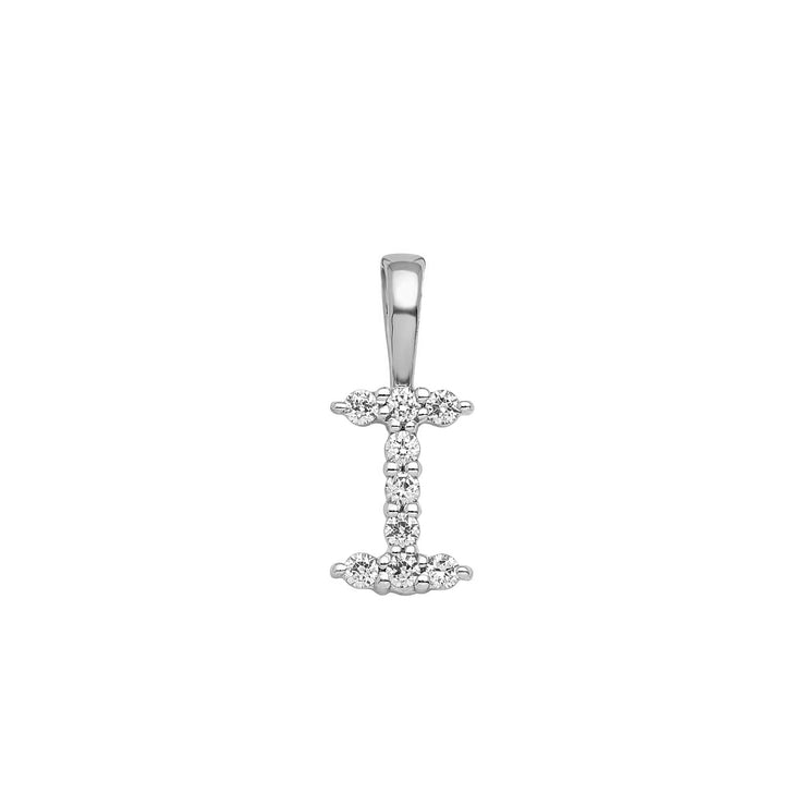 0.09ct Lab Grown Diamond Pendant in 9K White Gold | The Jewellery Boutique