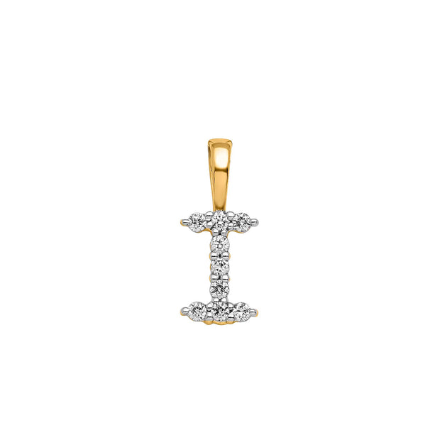 0.09ct Lab Grown Diamond Pendant in 9K Yellow Gold | The Jewellery Boutique