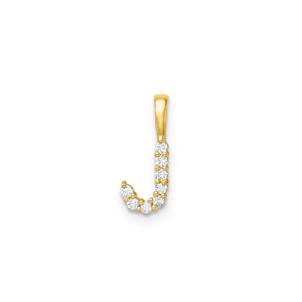 0.08ct Lab Grown Diamond Pendant in 9K Yellow Gold | The Jewellery Boutique