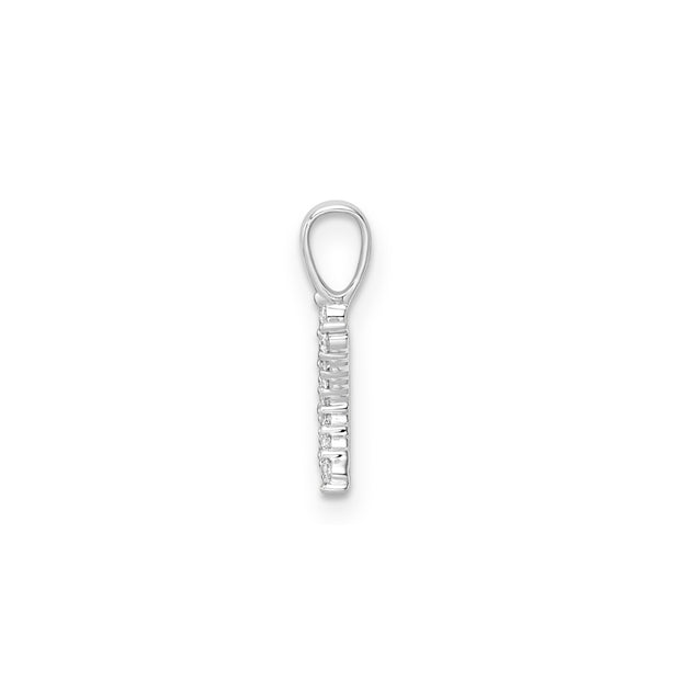 0.14ct Lab Grown Diamond Pendant in 9K White Gold | The Jewellery Boutique