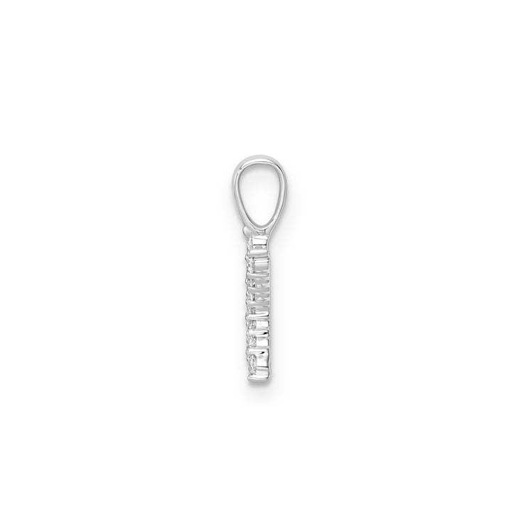 0.14ct Lab Grown Diamond Pendant in 9K White Gold | The Jewellery Boutique