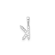 0.14ct Lab Grown Diamond Pendant in 9K White Gold | The Jewellery Boutique