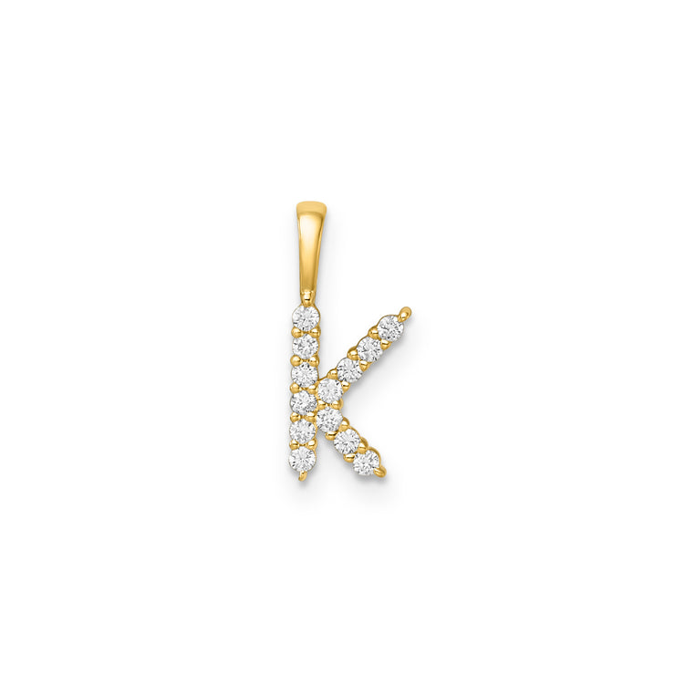 0.14ct Lab Grown Diamond Pendant in 9K Yellow Gold | The Jewellery Boutique