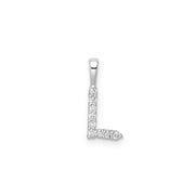 0.09ct Lab Grown Diamond Pendant in 9K White Gold | The Jewellery Boutique