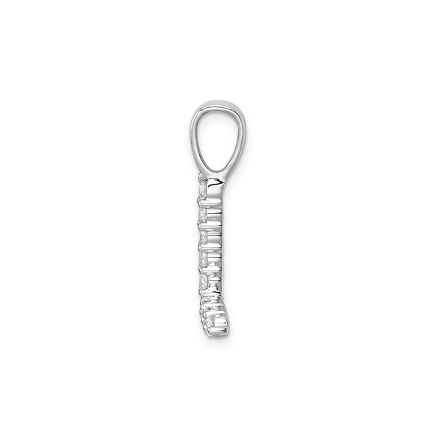 0.09ct Lab Grown Diamond Pendant in 9K White Gold | The Jewellery Boutique