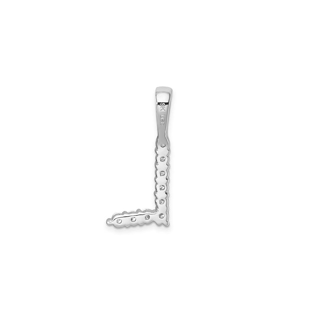 0.09ct Lab Grown Diamond Pendant in 9K White Gold | The Jewellery Boutique