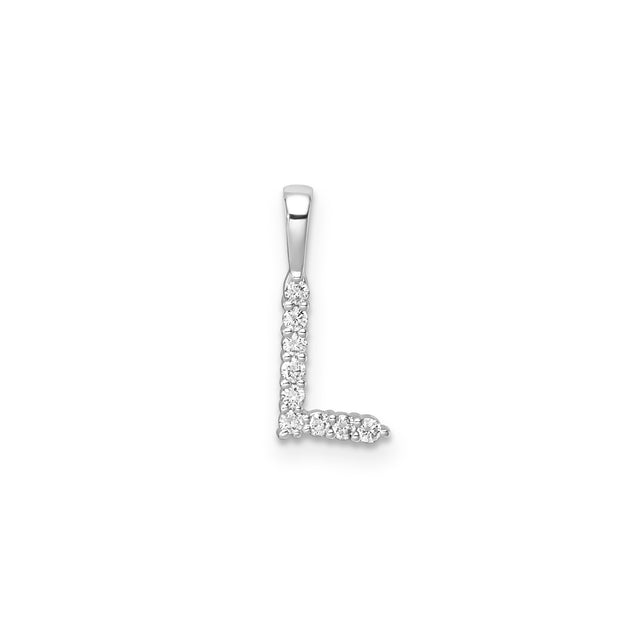 0.09ct Lab Grown Diamond Pendant in 9K White Gold | The Jewellery Boutique