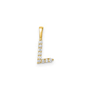 0.09ct Lab Grown Diamond Pendant in 9K Yellow Gold | The Jewellery Boutique