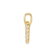 0.15ct Lab Grown Diamond Pendant in 9K Yellow Gold | The Jewellery Boutique