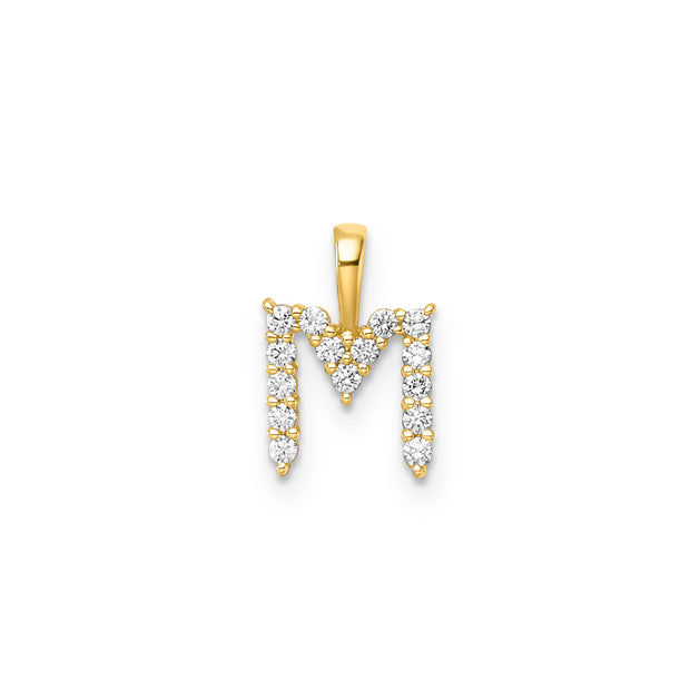 0.15ct Lab Grown Diamond Pendant in 9K Yellow Gold | The Jewellery Boutique