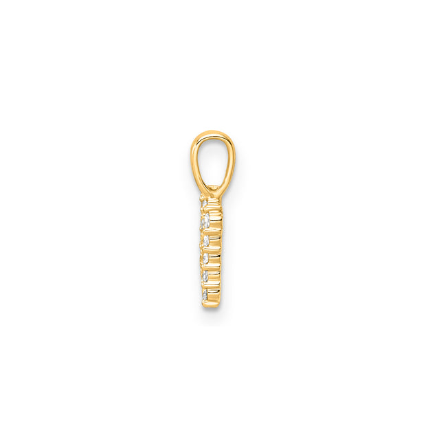 0.15ct Lab Grown Diamond Pendant in 9K Yellow Gold | The Jewellery Boutique