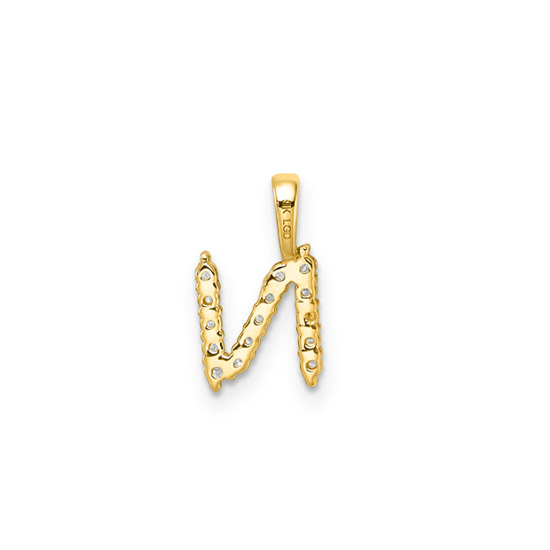 0.15ct Lab Grown Diamond Pendant in 9K Yellow Gold | The Jewellery Boutique