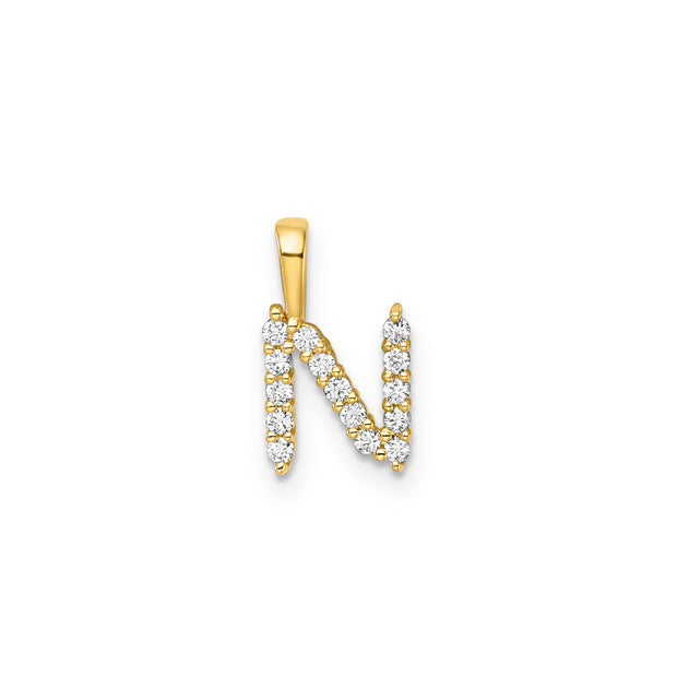 0.15ct Lab Grown Diamond Pendant in 9K Yellow Gold | The Jewellery Boutique