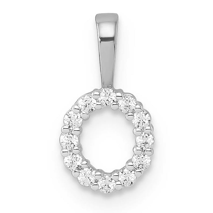 0.12ct Lab Grown Diamond Pendant in 9K White Gold | The Jewellery Boutique