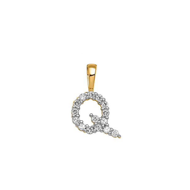 0.15ct Lab Grown Diamond Pendant in 9K Yellow Gold | The Jewellery Boutique