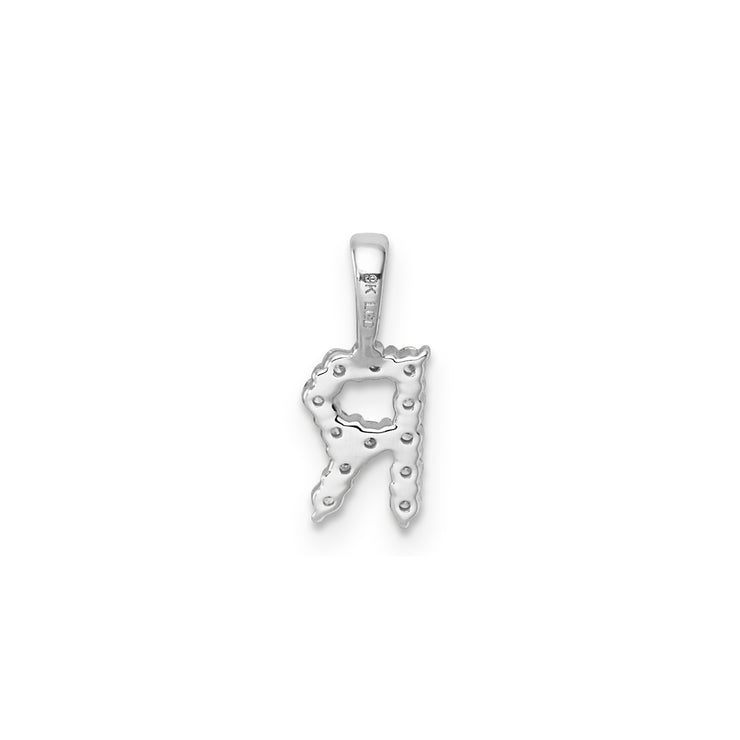 0.13ct Lab Grown Diamond Pendant in 9K White Gold | The Jewellery Boutique