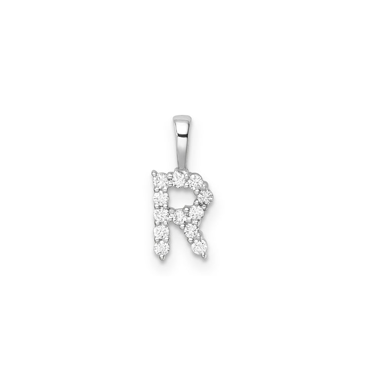 0.13ct Lab Grown Diamond Pendant in 9K White Gold | The Jewellery Boutique