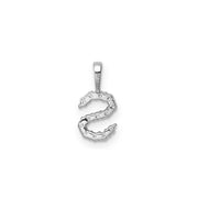 0.13ct Lab Grown Diamond Pendant in 9K White Gold | The Jewellery Boutique