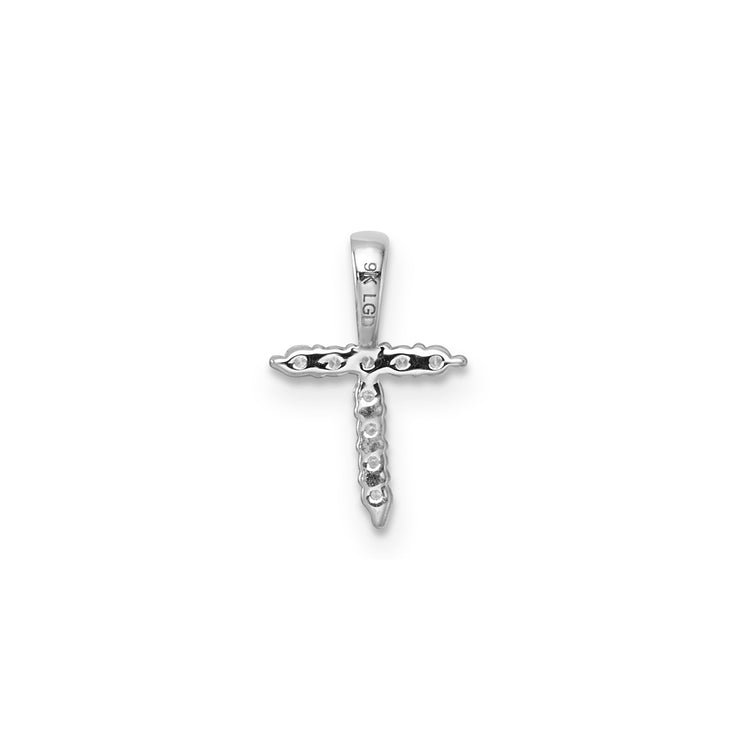 0.09ct Lab Grown Diamond Pendant in 9K White Gold | The Jewellery Boutique