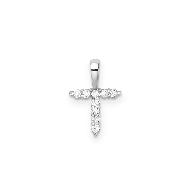 0.09ct Lab Grown Diamond Pendant in 9K White Gold | The Jewellery Boutique