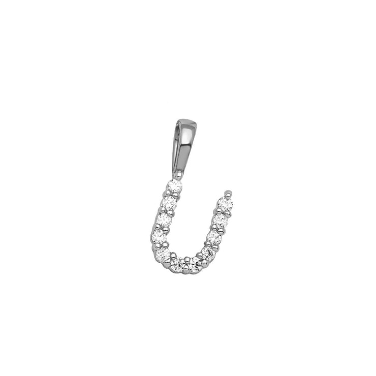 0.11ct Lab Grown Diamond Pendant in 9K White Gold | The Jewellery Boutique