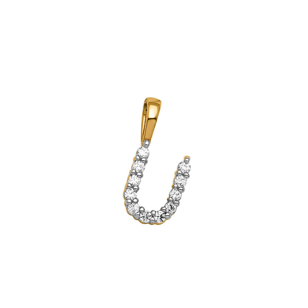 0.11ct Lab Grown Diamond Pendant in 9K Yellow Gold | The Jewellery Boutique