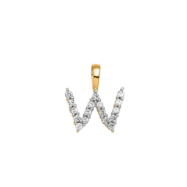 0.17ct Lab Grown Diamond Pendant in 9K Yellow Gold | The Jewellery Boutique