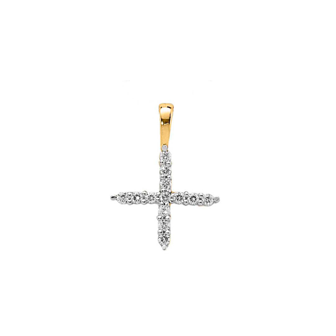 0.14ct Lab Grown Diamond Pendant in 9K Yellow Gold | The Jewellery Boutique