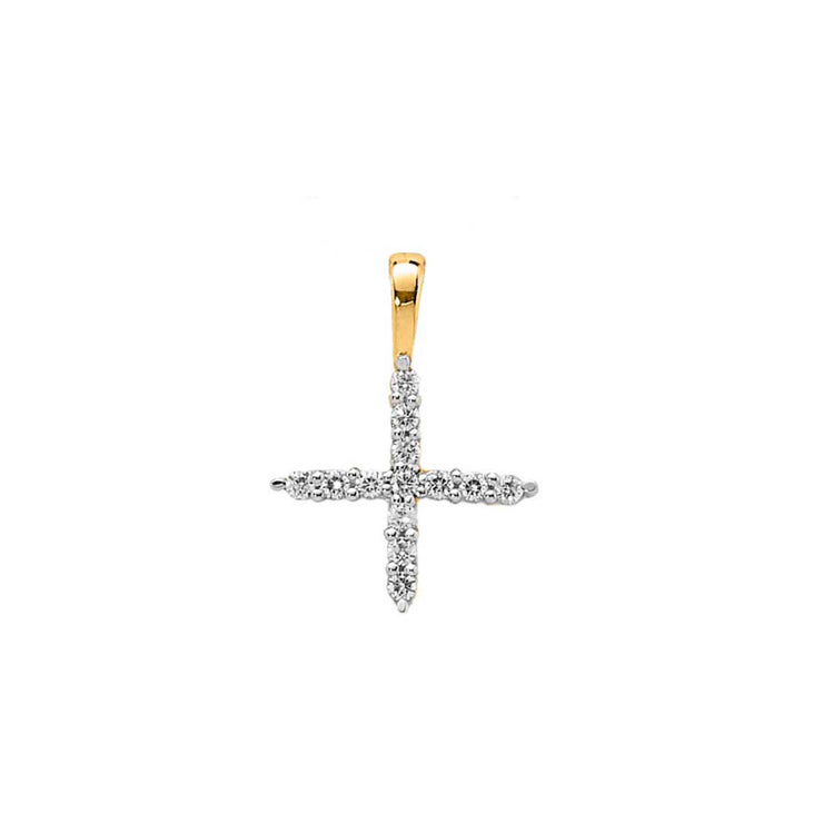 0.14ct Lab Grown Diamond Pendant in 9K Yellow Gold | The Jewellery Boutique