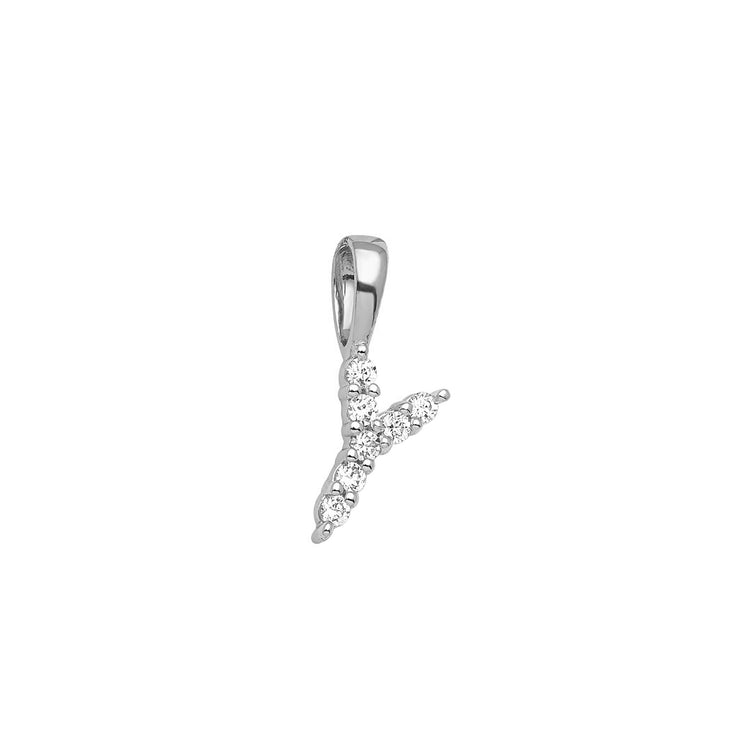 0.07ct Lab Grown Diamond Pendant in 9K White Gold | The Jewellery Boutique